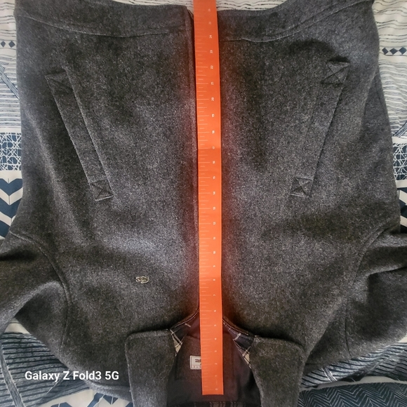 Lacoste Gray Wool Bomber Jacket size L - Picture 8 of 8